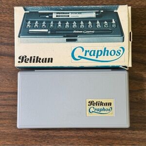 Old Pelikan Graphos Germany Vintage Calligraphy Graphics Set Rare